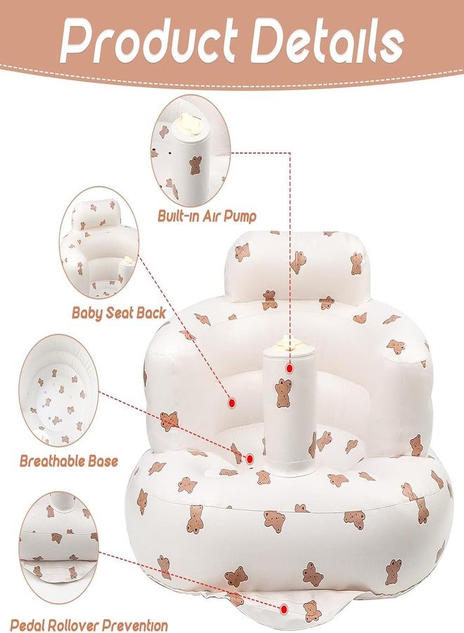 VPGS Inflatable Baby Seat - Infant Safety Support, Blow Up Baby Floor Seat with Built in Air Pump- Perfect for Travel, Beach, Camping - Ideal for Babies 3 Months and Up - Image 3